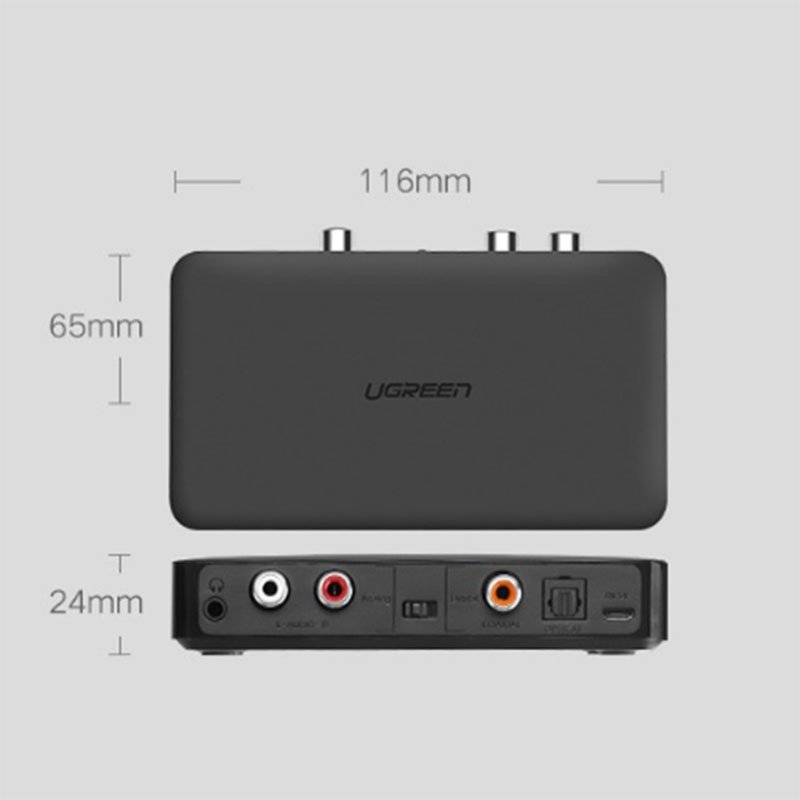 Bộ nhận âm thanh Bluetooth 4.2 Music Receiver (3.5mm+RCA+Optical) Ugreen 40856